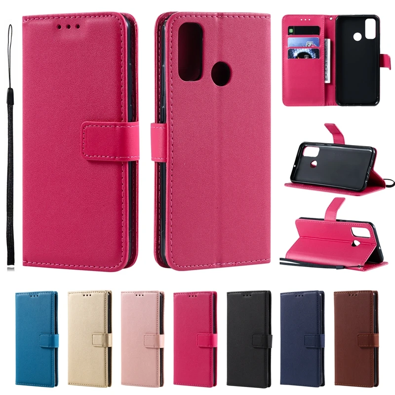 

Wallet Solid Flip Leather Cover For Huawei Mate 30 30 Pro 20 20 Lite 10 9 9 Pro 8 7 Y6 Y6P Y5P Y3 2017 Honor 10 9A 8 6X Nova 5i
