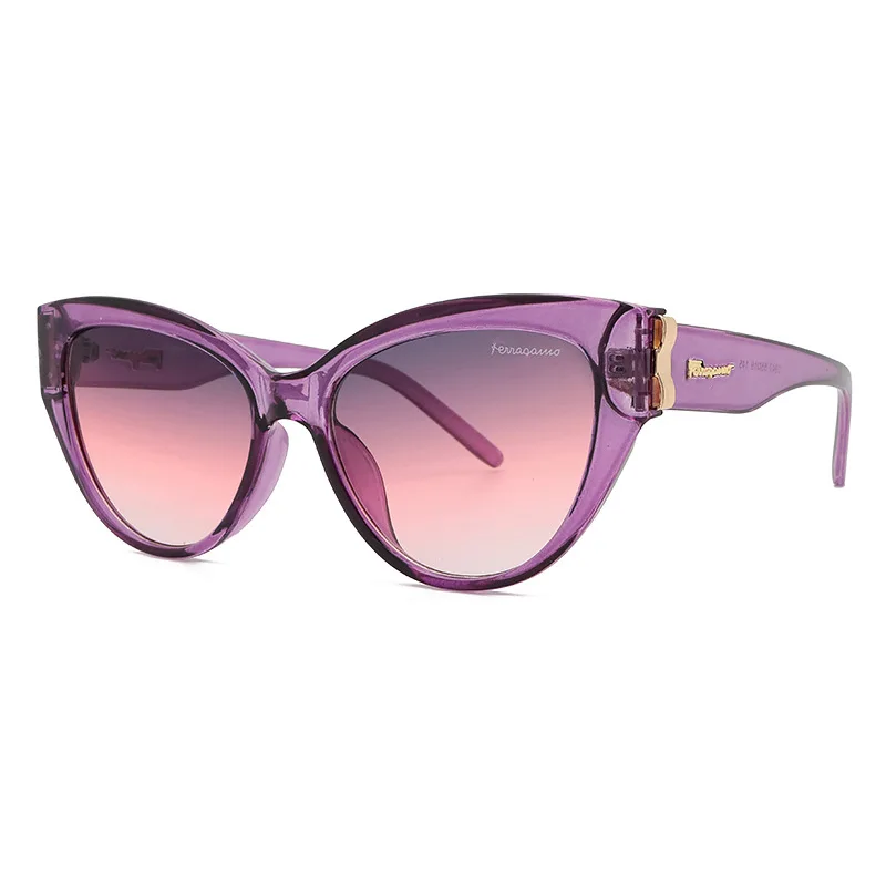 Lunettes de Soleil à Petite Monture Européenne et Américaine, Œil de Chat, à la Mode, avec Nministériels d, Transversales, pour Femme, Nouvelle