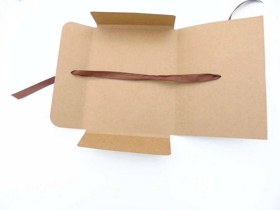 Kraft Paper Envelope Boxes for Scarf Underwear Facial Mask Packaging White Black Gift Box with Ribbons Favor Box Printed Custom 5 undefined