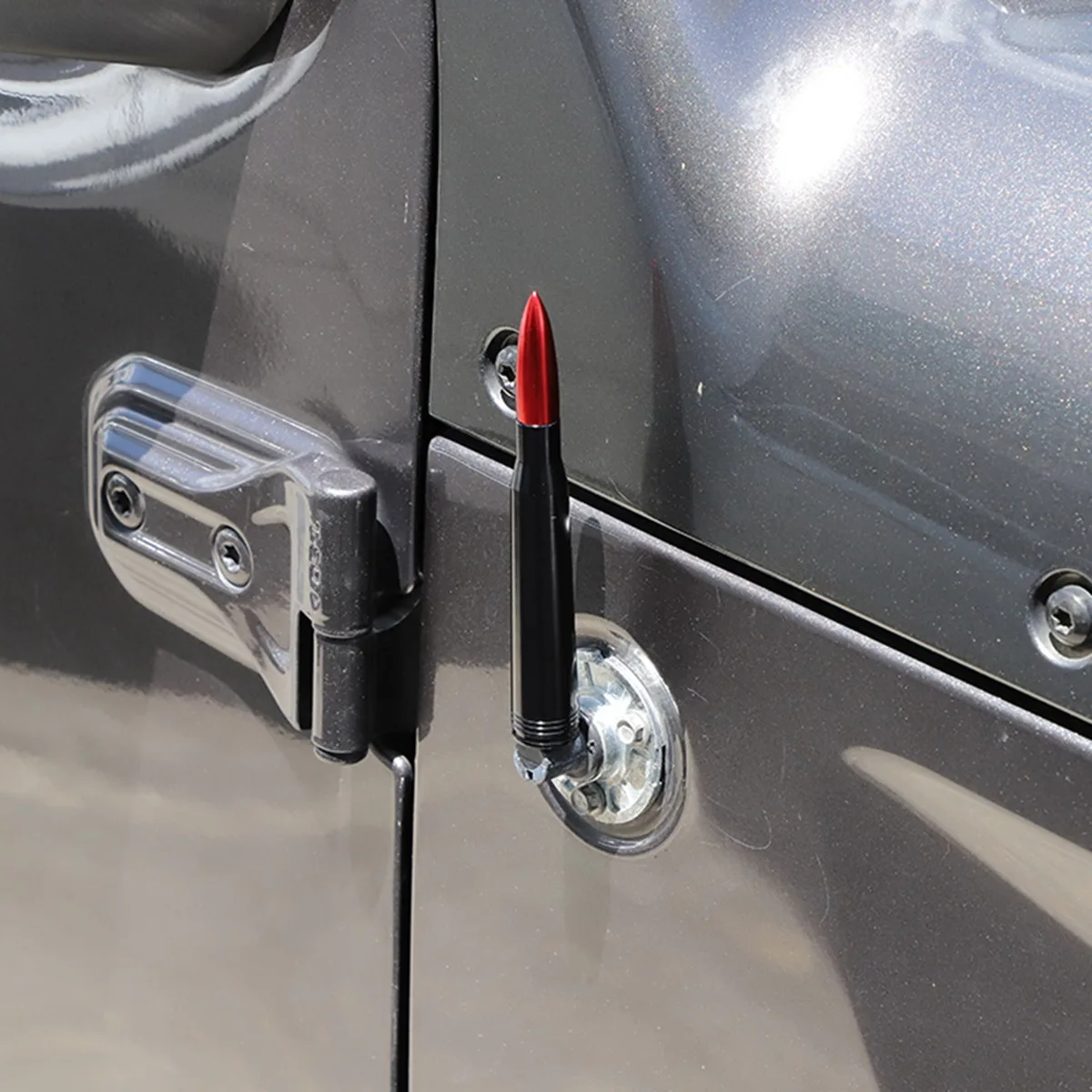 82E 자동차 부품 및 액세서리, 포드 F150 F250 슈퍼 듀티 랩터 닷지 램 1500용 안테나, 레드(레드 & 블랙)