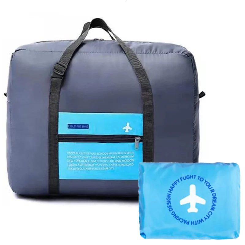 

New 32L Large Capacity Travel Hand Luggage Bag Big Size Folding Carry-on Duffle bag Foldable Nylon Travel Bag Fashion Duffle Bag