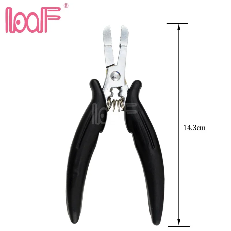 LOOF 1pc D Types Hair Extension Pliers For Fusion Capsule Hair Keratin Glue Remove Remover Extension Tools