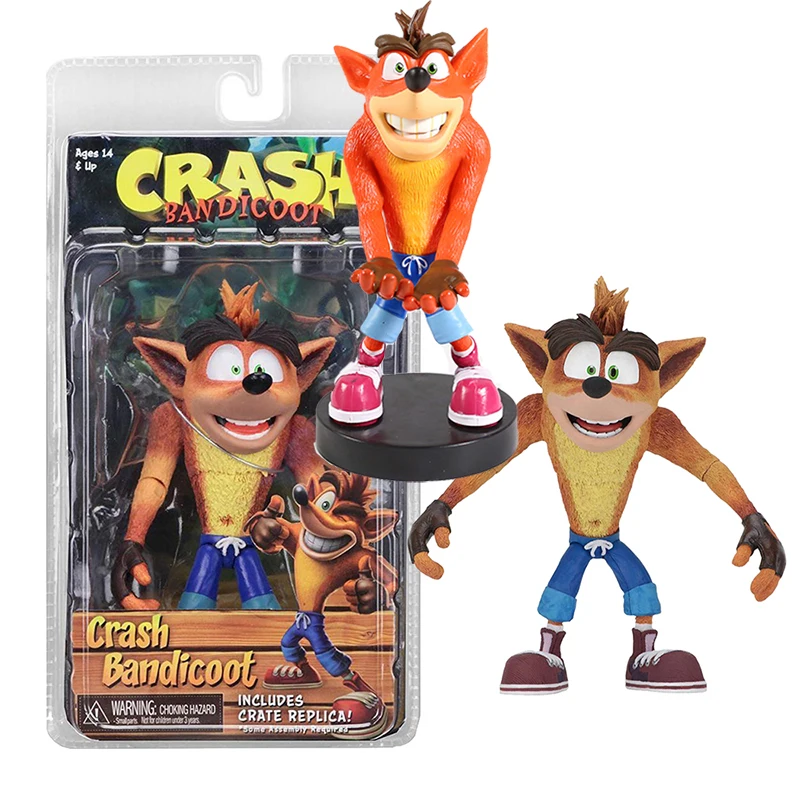 NECA Game Crash Bandicoot Figure Sane Trilogy Peripherals First 4