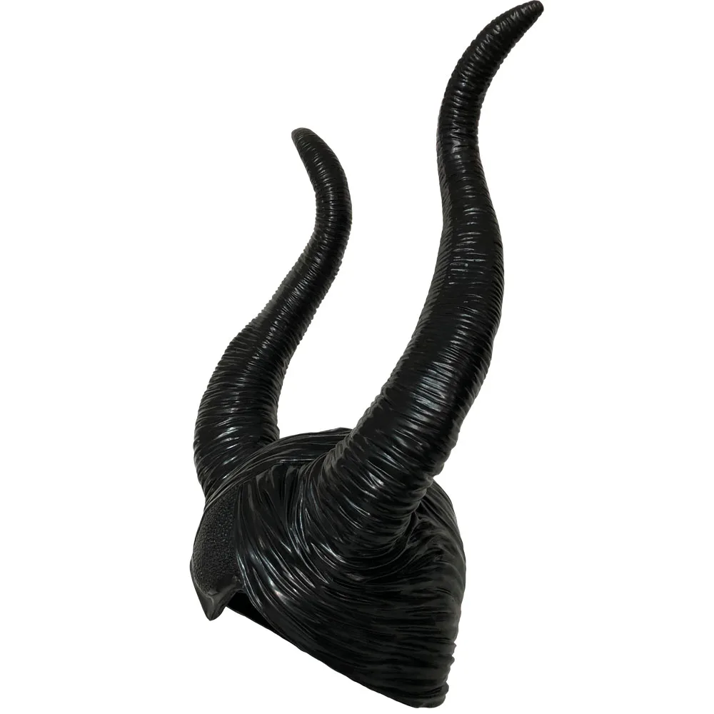 Hot Sale Halloween Party Costume Jolie Cosplay Headpiece Hat -Free Shipping Btrendy Genuine Latex Maleficent Horns Adult Women