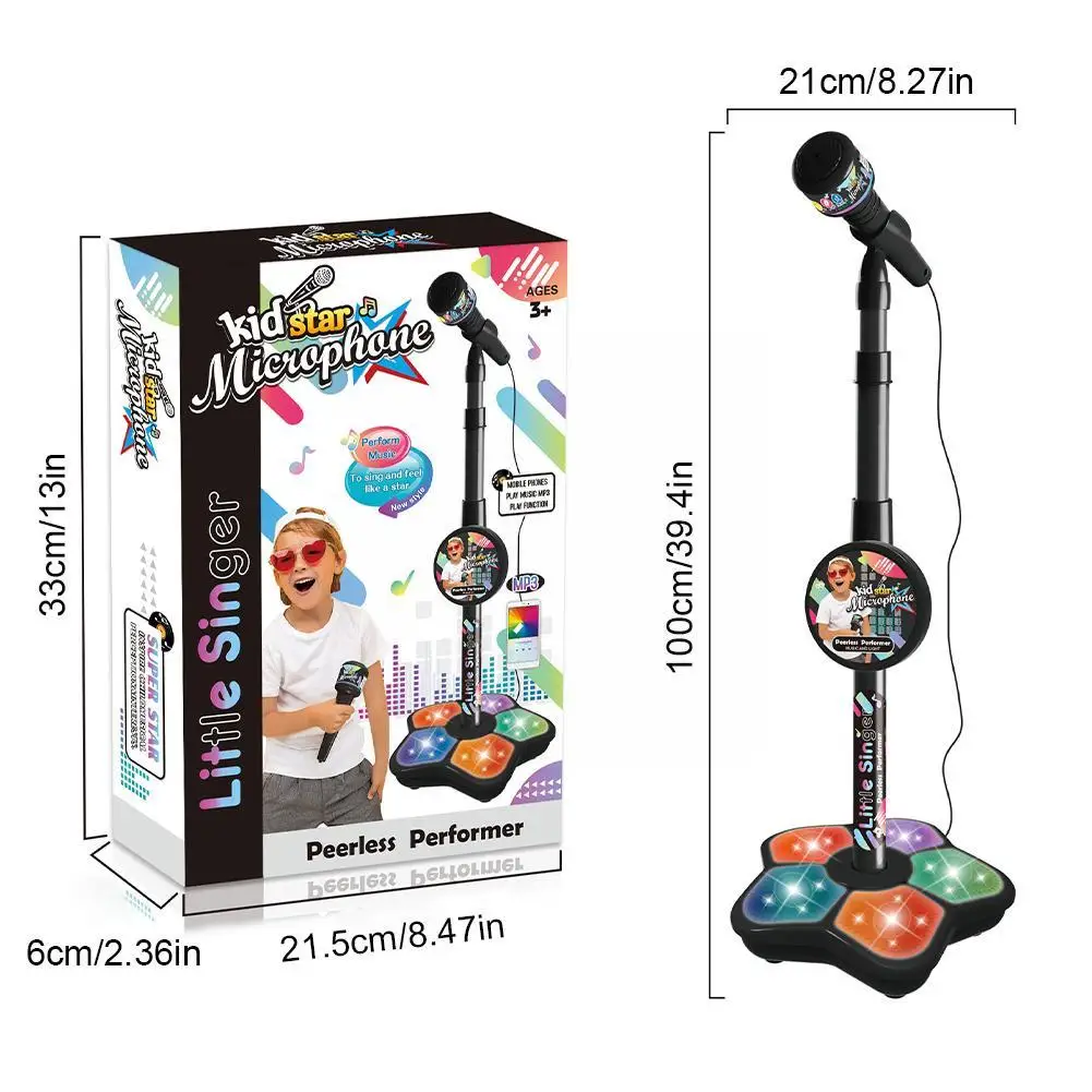 Kids Microphone with Stand Karaoke Song Music Instrument Toys
