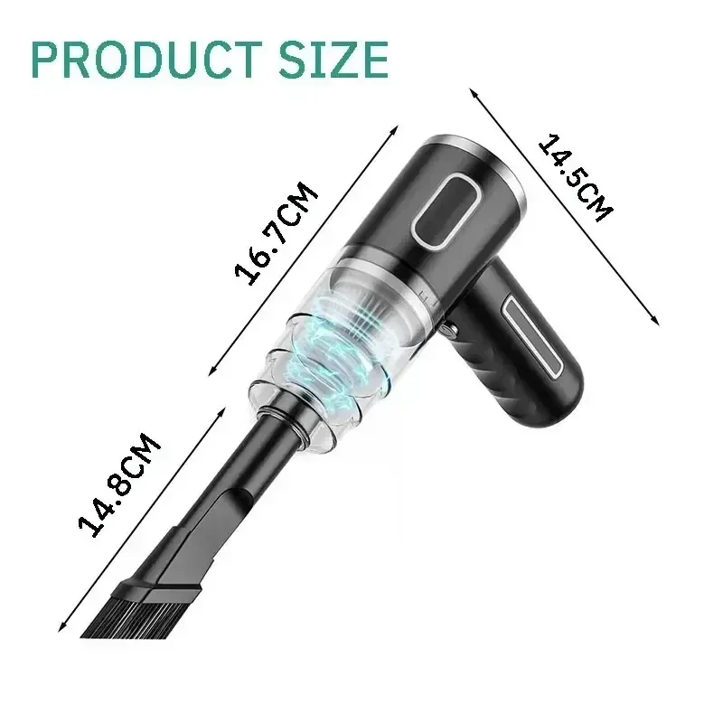 1 PC Car Mounted Vacuum Cleaner Wireless Portable Household High Suction Wireless Dust Collector Small Mini Dust Blower