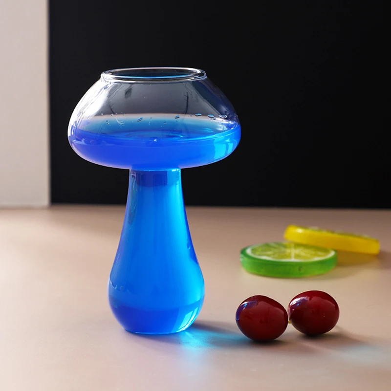 Description Picture 6 of itemCute Mushroom Cocktail Glass 260ml Cup For Drinks Beer Creative Clear Wine Glasses Coffee Cups Drinkware Bar Shot Glasses