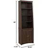 Bookcases, with 2 Shaker Doors, Modern Tilting Design, Adjustable Shelves and A Fixed Shelf ,bookcase 5