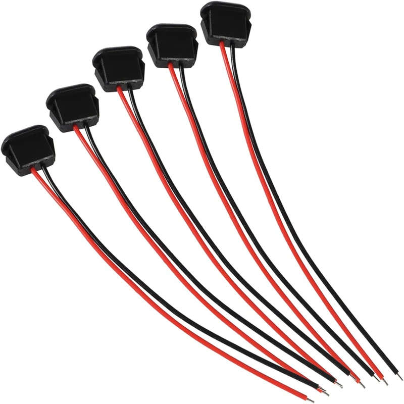 USB Type-C Female Socket Charging Interface with Welding Wire (1-10 Pack)