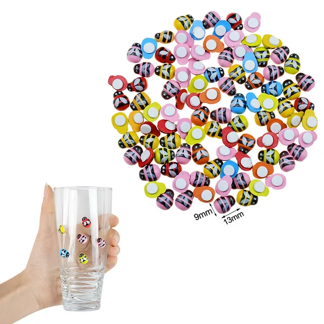 100 Darabos Mini Fa Méh Diy Kézműves Hűtőszekrény Fali Matrica Otthoni Dekoráció Esküvői Baba Zuhany Gyerekek Születésnapi Party - Image 4