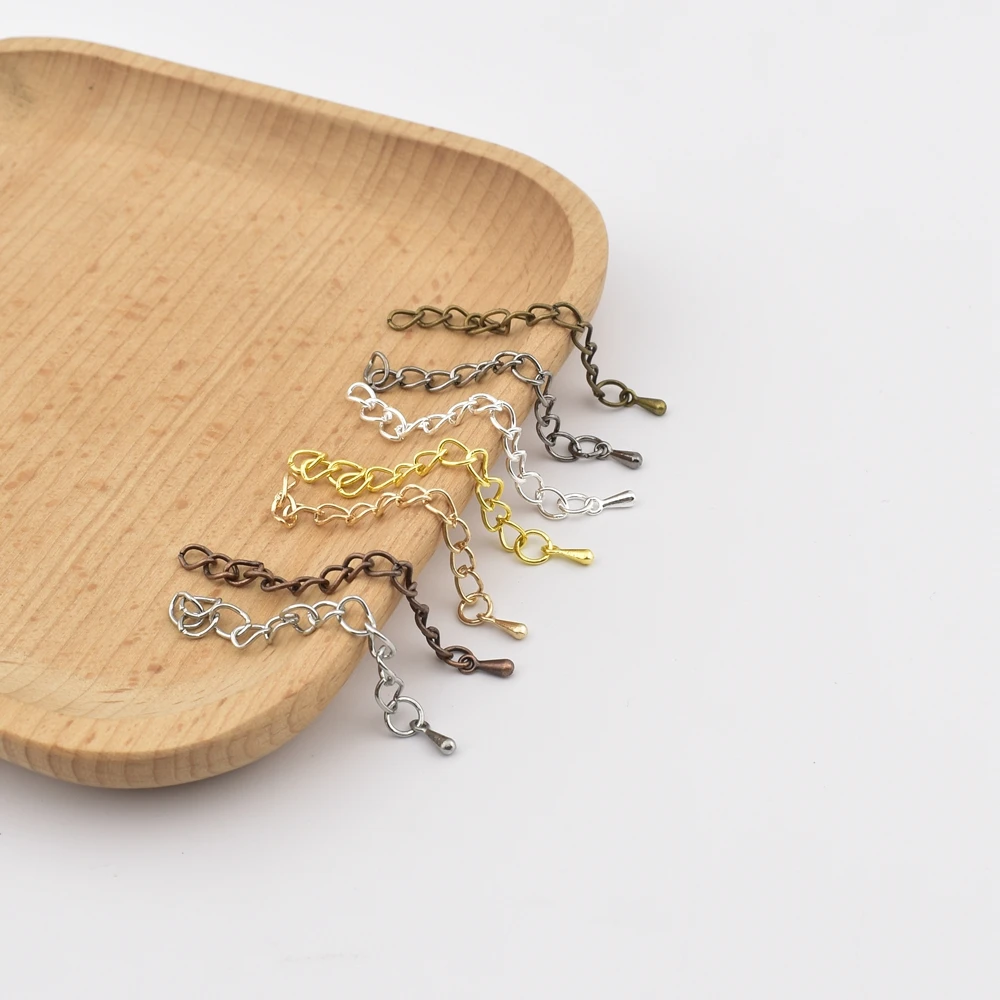 20-Piece Set: Water Drop Charms Extension Chains