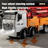 NEW HUINA 1381 RC Cement Pump Truck Car Alloy 1/18 Electric Remote Control Engineering Car 11CH Building Water Spray Vehicle toy 6