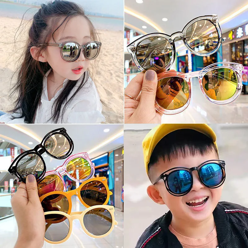 New Fashion Kids Sunglasses Square Children Sunglasses Boy Girl Stylish Goggles Baby Student Eyeglasses Party Eyewear_voghion.com