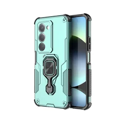 Xiaomi Redmi 15 Shockproof Armor Case with Ring Holder and Protective Back Cover for Redmi 15 5G  169.5mm (Green)