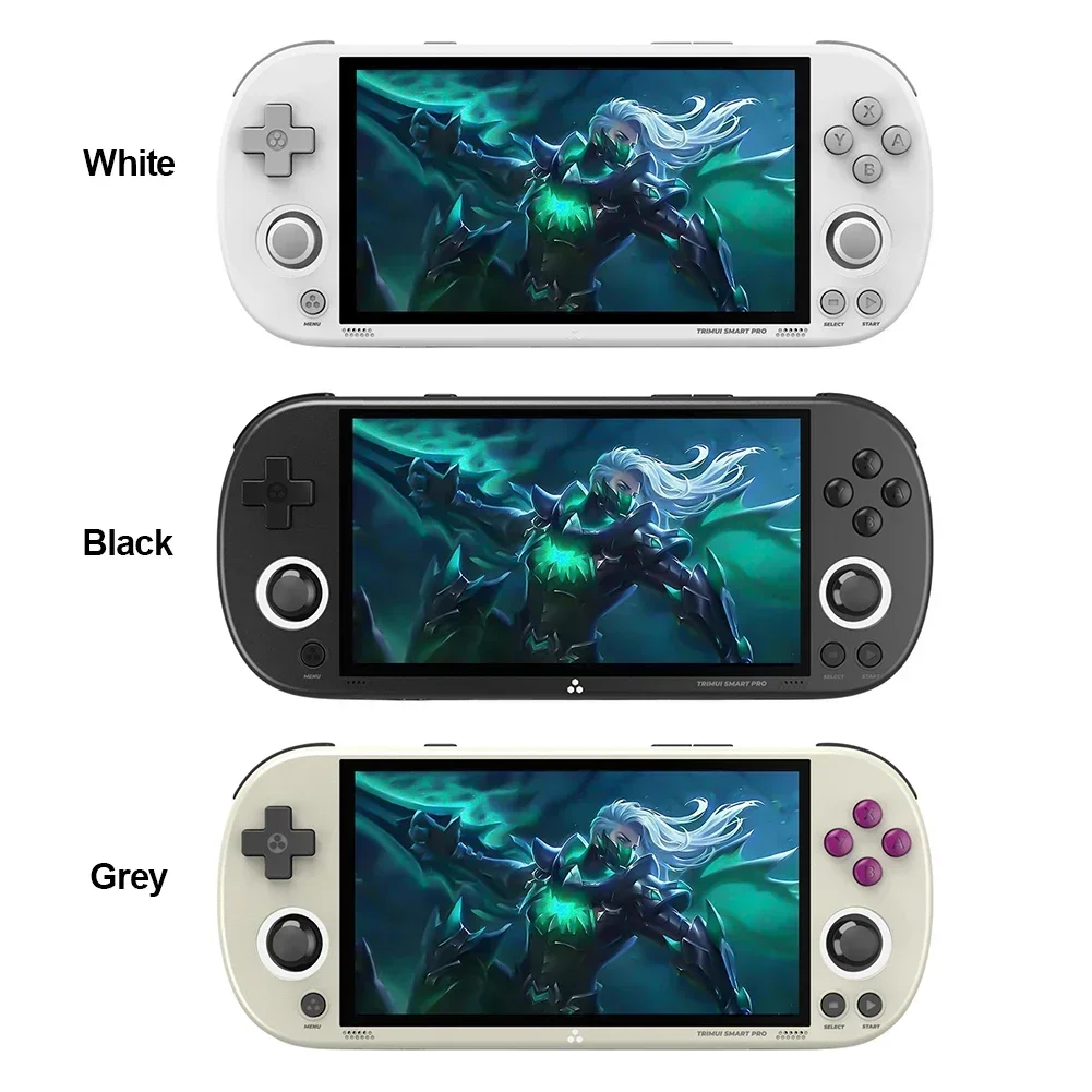B-M Trimui Smart Pro Portable Retro Video Game 4.96 Inch Handheld Console 10000+ Game 5000mAh Mini Player 64/128/256GB