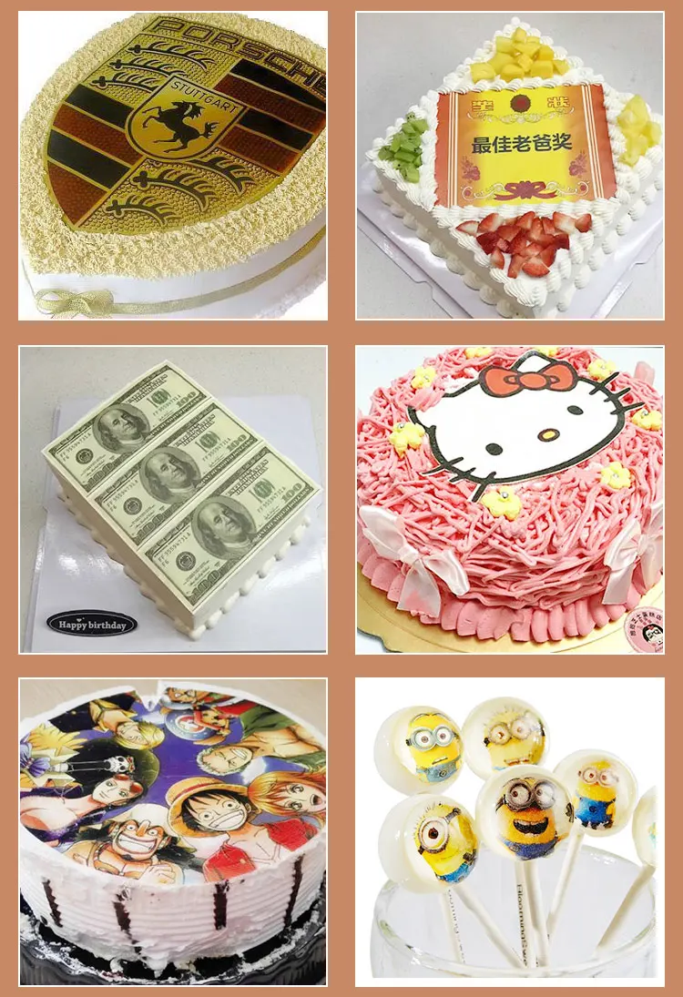 A4 10pcs/lot edible rice paper for cakes lollipop icecream chocolate food  printing and decoration