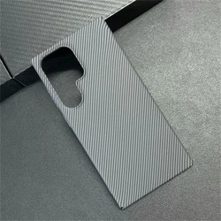Ultra - Slim Carbon Fiber Hard Case - Luxury Thin Business Armor Cover - S26 Plus (BK)