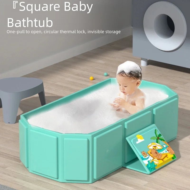 Newborn Baby Bath Tub Toddler Folding Bathtub Sitting Lying down