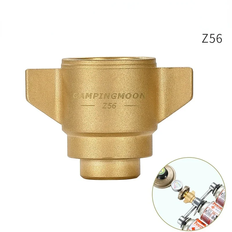 

2024 New Camping Equipment Card Type High Mountain Gas Cylinder To Japanese Style Chinese Style Liquefied Gas Brass Adapter