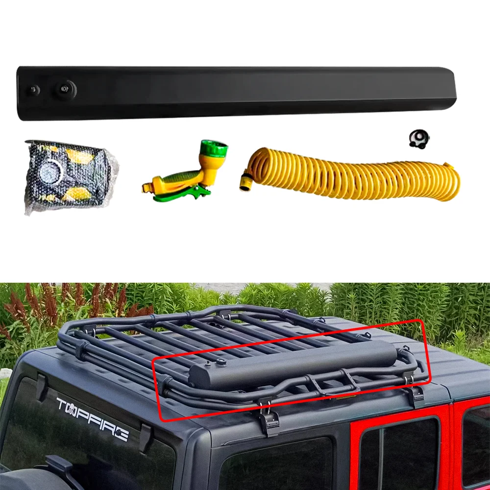 

Lantsun J9025 15L крыша резервуар для воды для jeep wrangler JK JL алюминиевый сплав для всех внедорожников