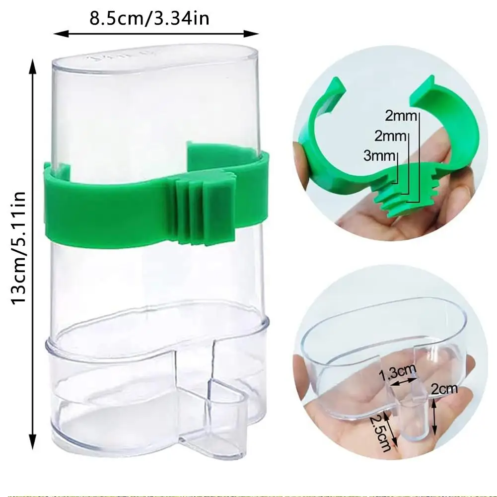Automatic Bird Feeder Birds Water Feeders Dispenser Automatic Feeder Drinker Hanging Pet Bird Cage Accessories