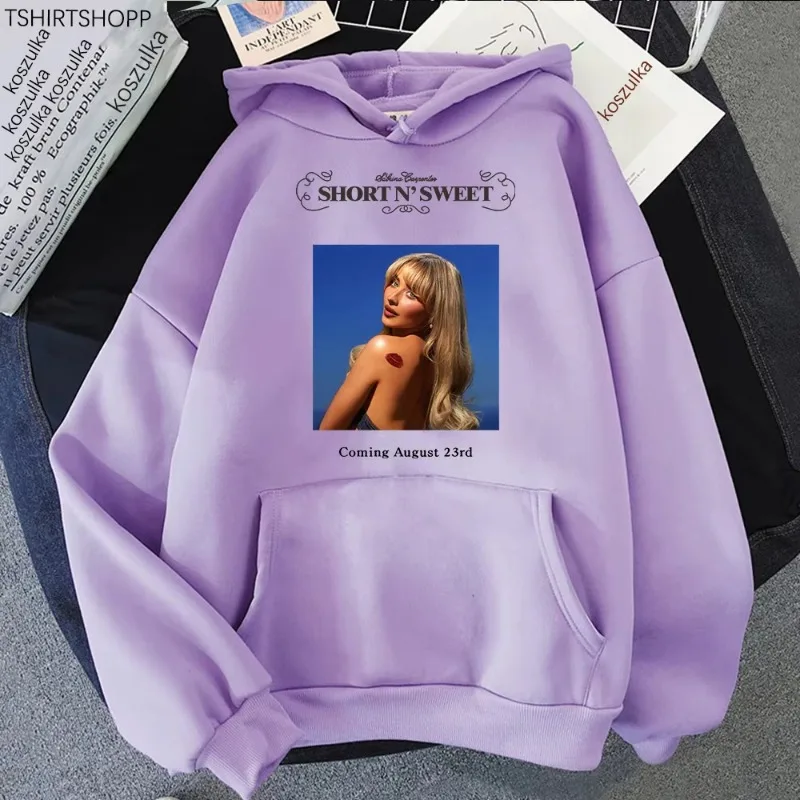 Sabrina Carpenter Short N'Sweet Brindi Hoodie Sweatshirt Retro Aesthetic Hoodie Sweatshirt Autumn and Winter Fashion Hoodie 2