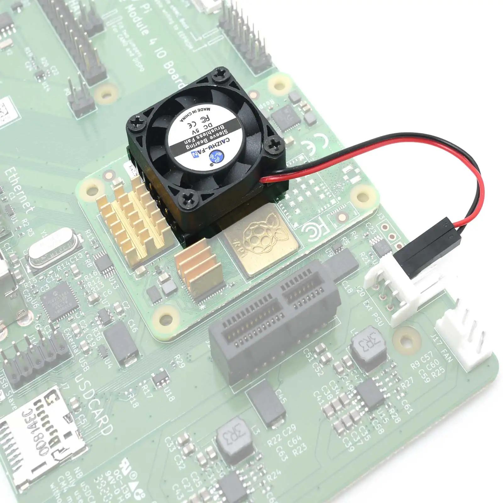 

Quiet Cooling Fan heat sink for Raspberry Pi 4B 3B+ 3B Plus Compute Module 4 CM4