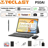 Teclast P50 AI Tablet (Allwinner A733 8-core 1.8GHz/6GB RAM/128GB ROM/10.92inch/WIFI6/7000mAh/Type-C/13MP+5MP Camera/Android 15)