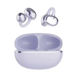 Open - Ear Wireless Bluetooth Earphones with HD Call and Touch Controls (Purple)