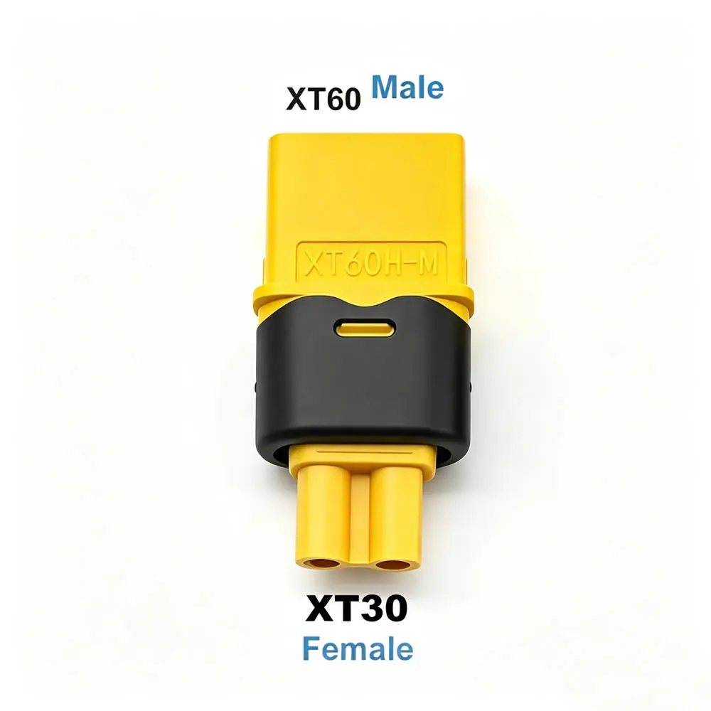 Adaptateur XT60 vers XT30 - Lot de 1 ou 2 connecteurs pour drone
