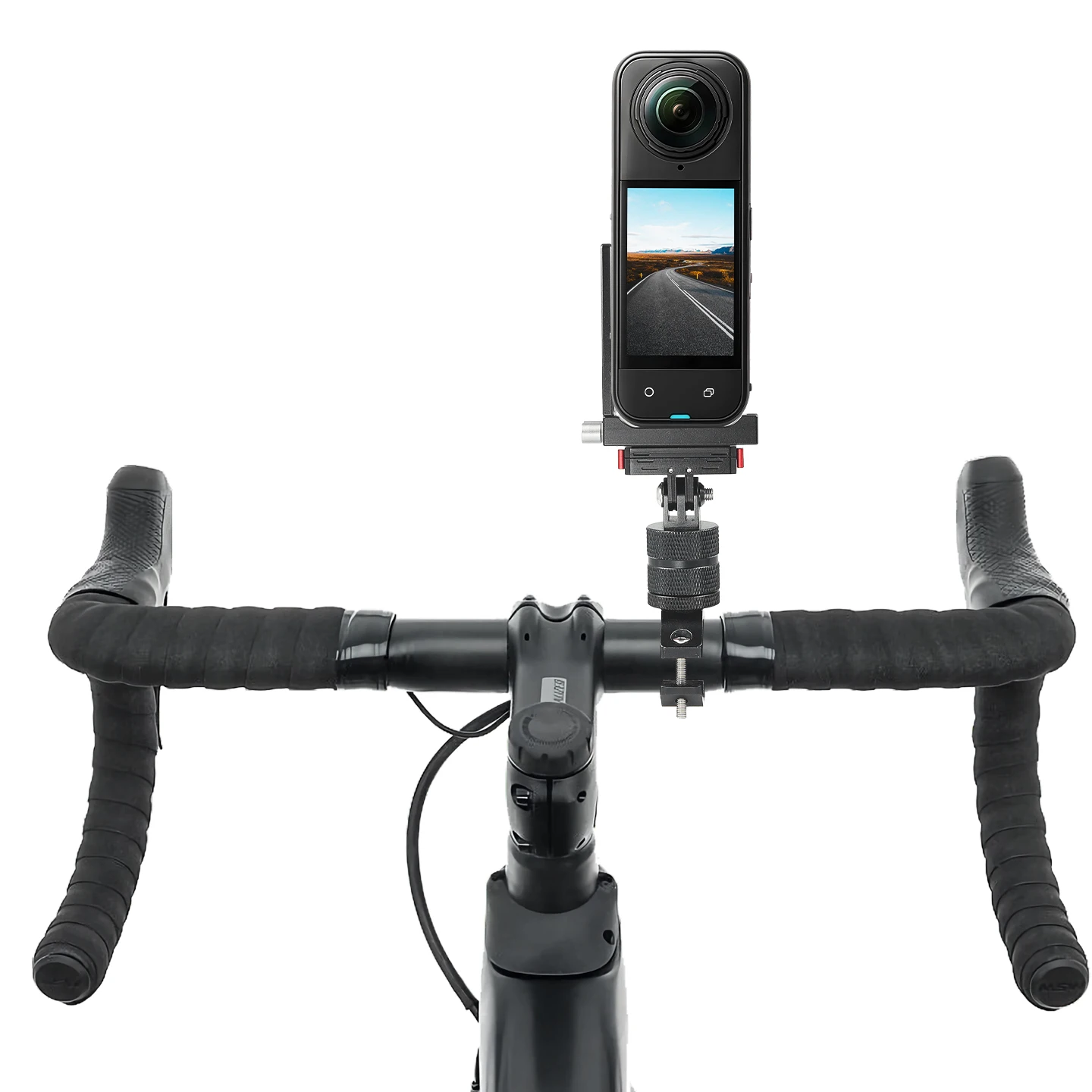 Insta360 X5/X4/X3/X2 액션 카메라용 콜드 슈 베이스가 있는 퀵 릴리스 L-플레이트 어댑터 수직/수평 마운트