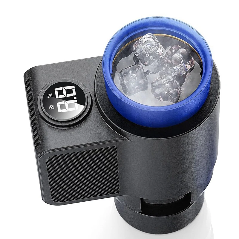 2 In 1 Smart Cooling Cup Holder, Portable Car Cooling Cup Mug Glass Holder Practical Small Cooler Cools And Heats Drinks