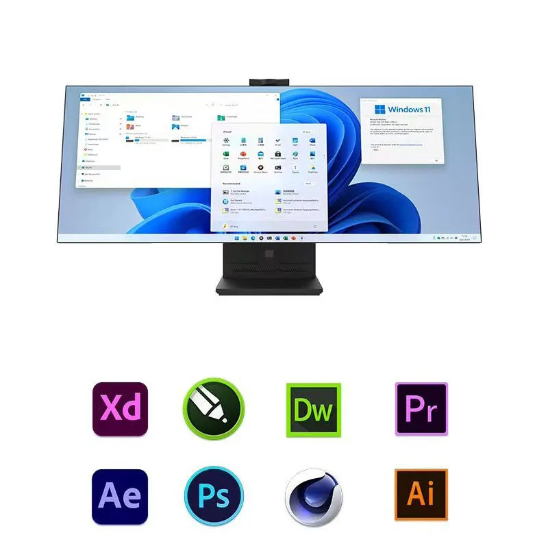 34 inch  All In Desktop 4K HD All In One Computer Full Set 16GB RAM Window11 Gaming PC 1