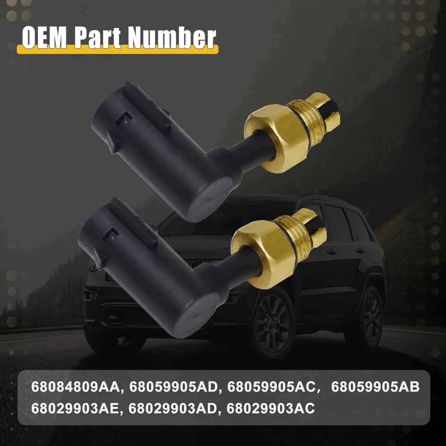 2PCS Auto-Aufhängungskniestützen-Reparatursatz mit Schläuchen für Jeep Grand Cherokee Dodge Ram 1500 2011-2020 68084809AA 68059905AD – Detail 3