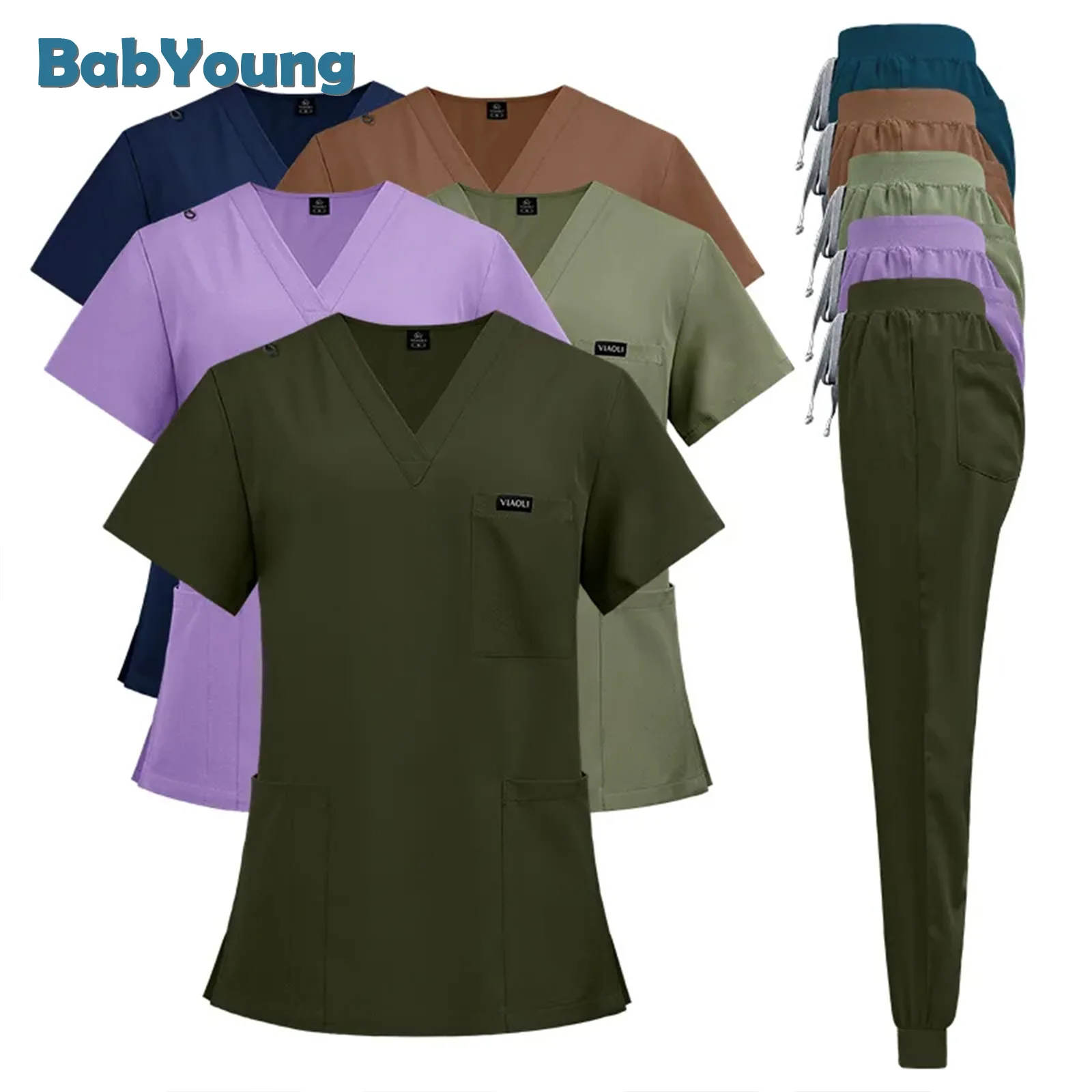 Multicolor Surgical Gown – Hospital Scrubs