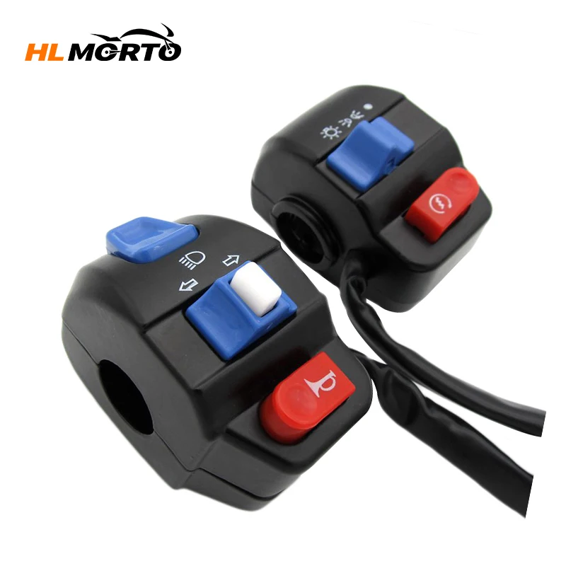 LeftRightMotorcycleHandlebarControlSwitchHornTurnSignal12VFor