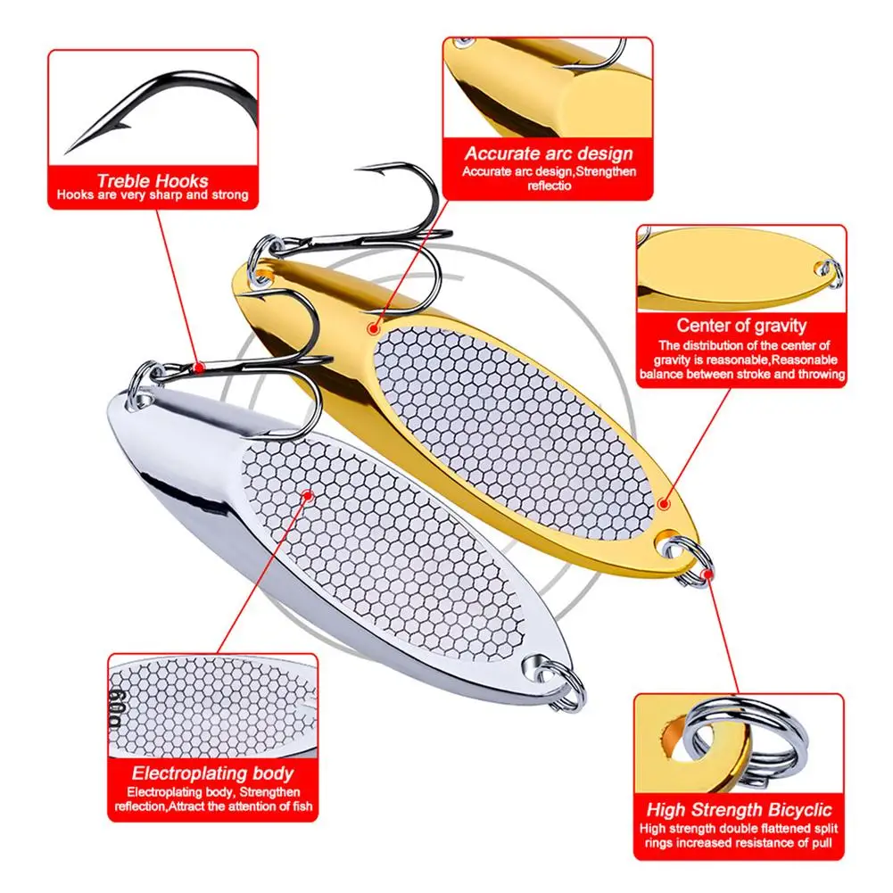 

Colorful 14pcs Sequin Bait Sharp Hooks Rust-proof Vivid Pattern Vib Bass Crank Lure Set For Fishing Enthusiasts