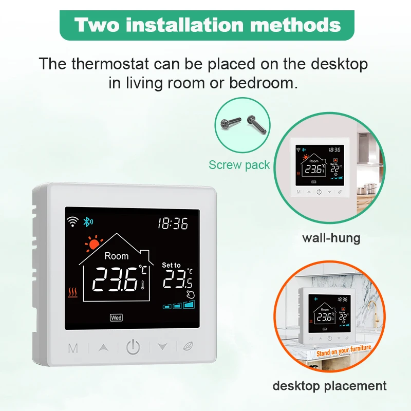 Kit radio termostato ambiente wireless