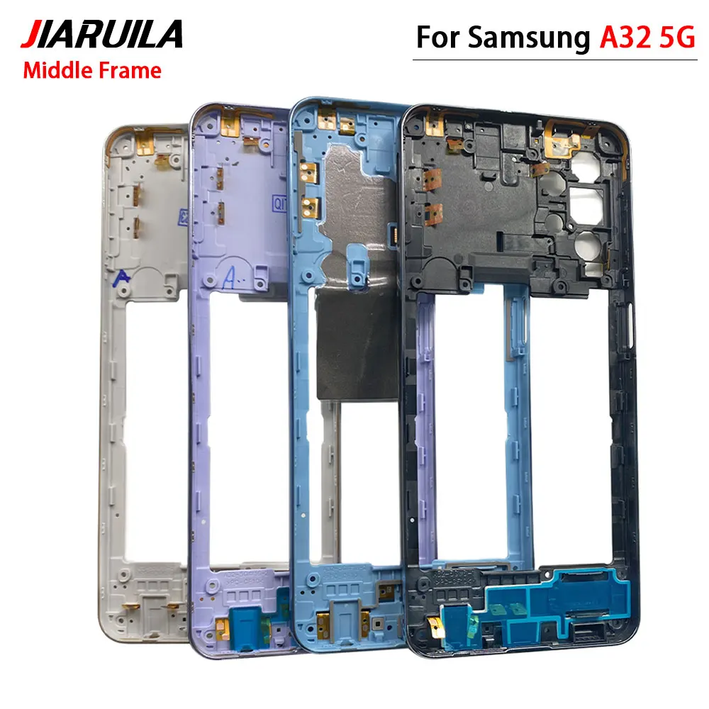 볼륨 전원 단추 사이드 키 교체 부품, 미들 프레임 거치대 하우징 케이스, 삼성 A32 4G, A32 5G 용, 신제품, 10 개
