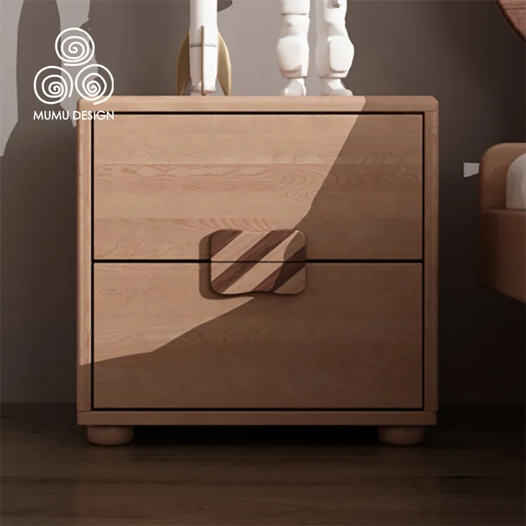Furniture Children Bedside Drawers Luxury Modern Antique Style Smart Nordic Wooden Nightstand