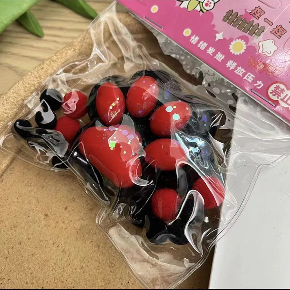 Creativity Cute Mini Cat Paw Squeeze Toys For Children Soft Pinch Slow Rebound Decompression Stress Relief Artifacts Toys 2