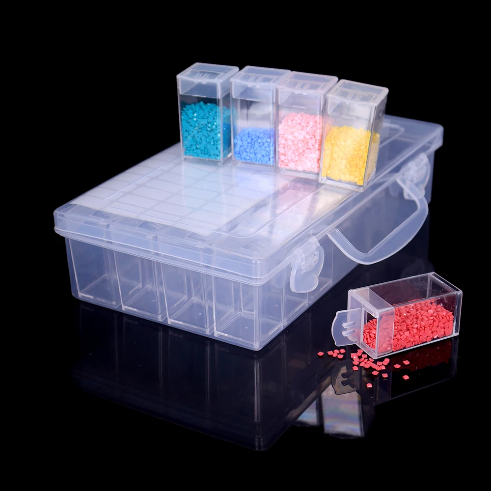 

New 32/48 boxs Diamond Painting Tools Accessories Storage Box Beads Container Diamond Embroidery Stone Mosaic Convenience Box
