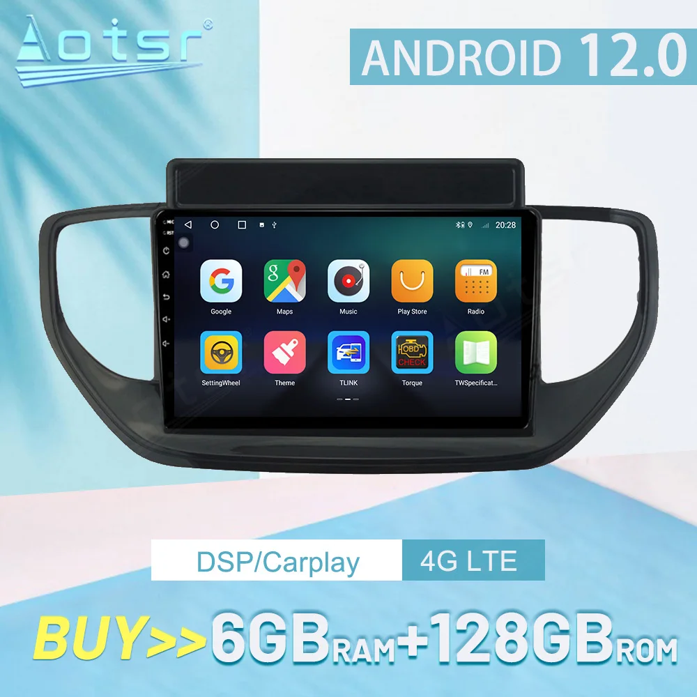 

Car radio For Hyundai Verna 2020-2021 Android12 Multimedia Player GPS Navigation Auto Stereo