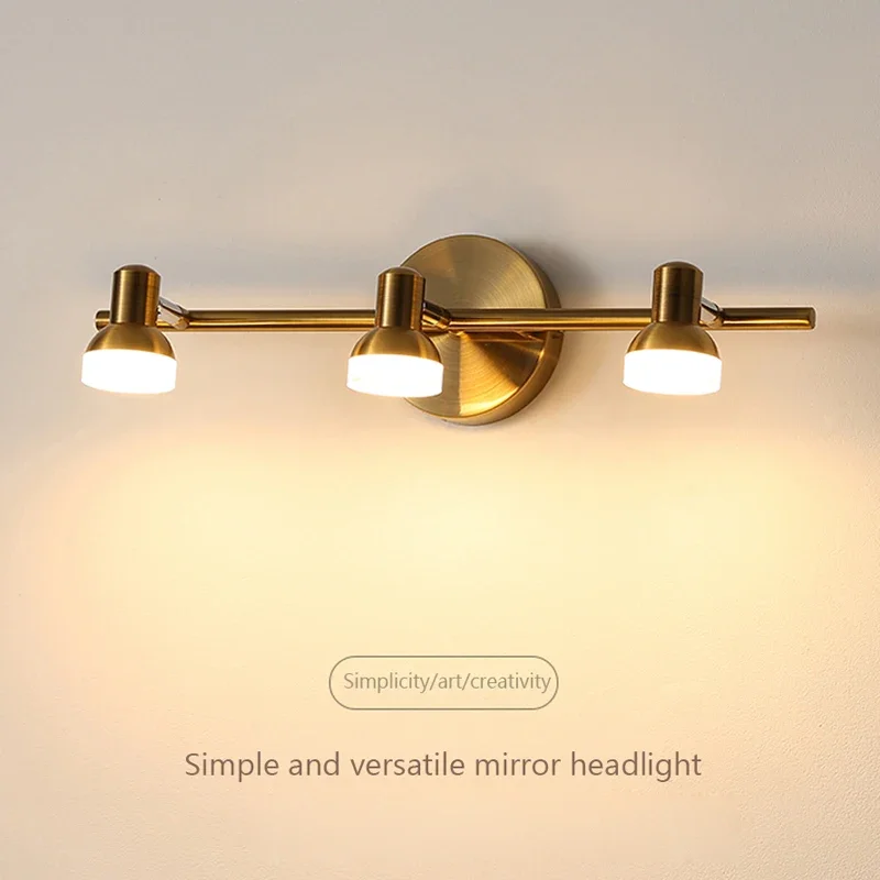 

Modern Wall Lights Rotatable LED Wall Lamps 2/3 Heads For Living Room Bathroom Bedroom Toilet Mirror Front Lamp Lighting Fixture