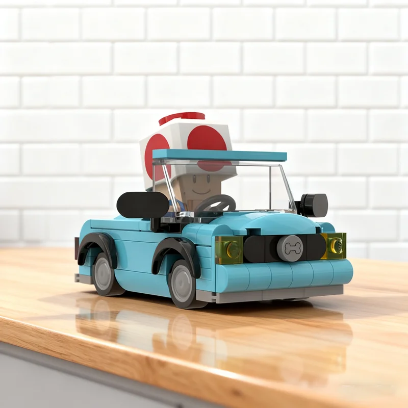 125 шт. MOC Mario Kart дорожный автомобиль Mariose модель строительные блоки строительные игрушки DIY креативные рождественские подарки дети на день рождения