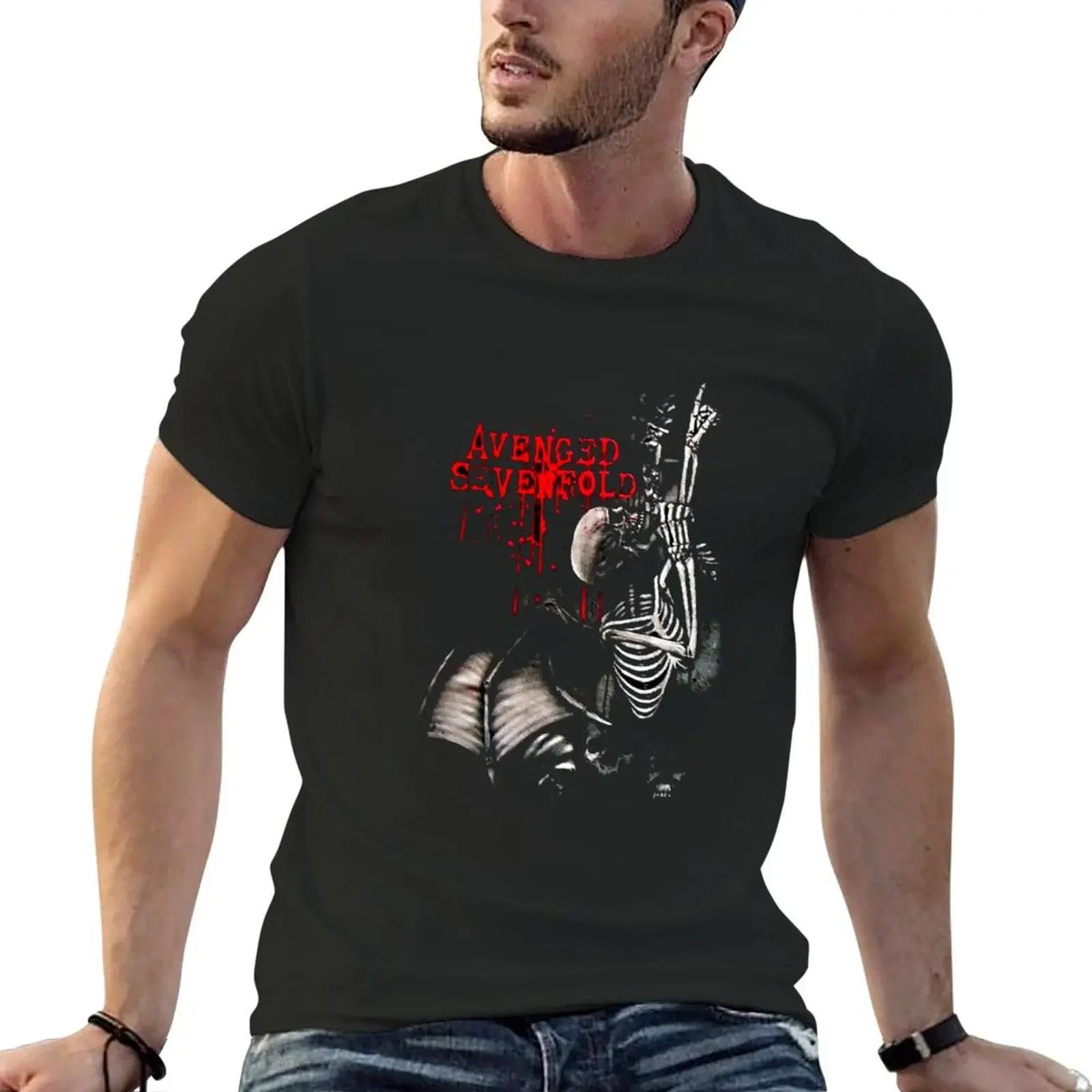 

avenged sevenfold T-Shirt Blouse quick drying mens clothes