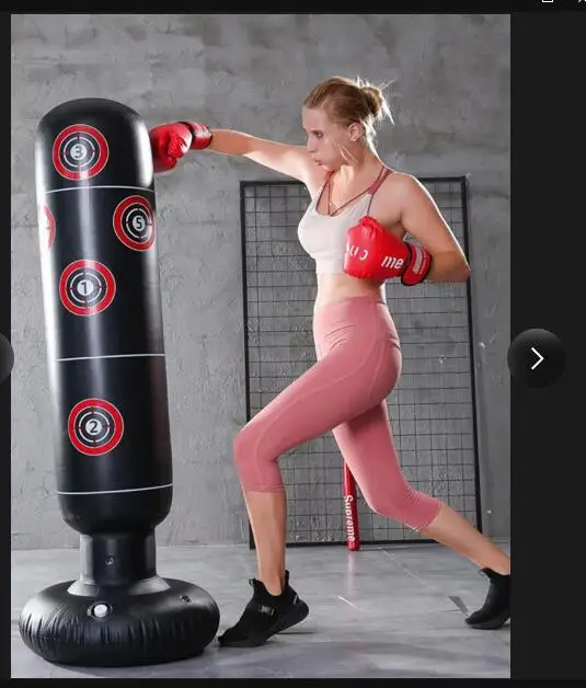 1.5M/1.2M Inflatable Boxing Standing Bag Boxing Punch Sandbag PVC Column Training Target Stress Relief for Kid Gift boxing punching bag