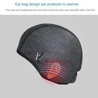 Winter Cycling Caps Windproof Thermal Skull Cap Helmet Liner Running Skiing Motocycle Riding Men MTB Bike Hat With Glasses Hole 2