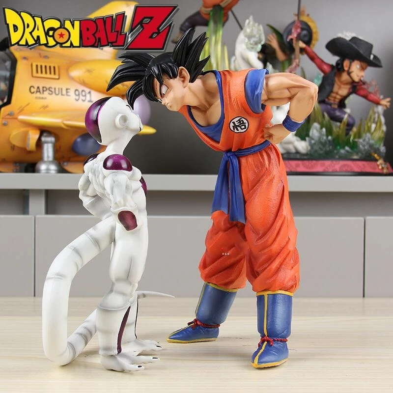 

Dragon Ball Anime Figure Son Goku Frieza Look At Each Other Action Figure 23cm Pvc Figurine Statue Model Collectible Dolls Toys