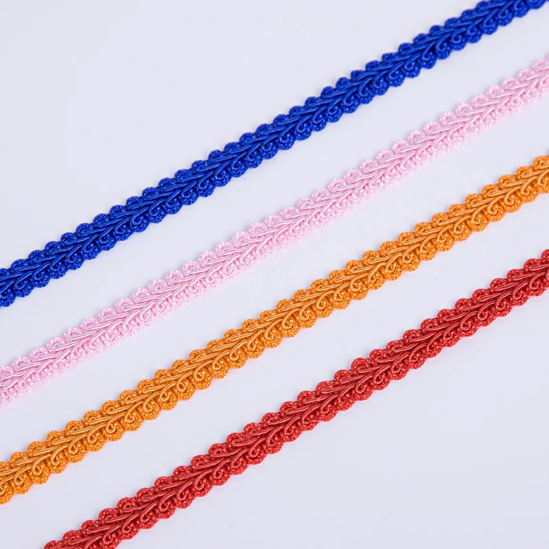 Lace Trim Ribbon 10y 12mm White Silver Centipede Braided DIY Craft Sewing Accessories Wedding Decoration Fabric Curve lace ribbon,lace sewing supplies,lace sewing accessories,lace accessories,lace garment accessories,lace decoration